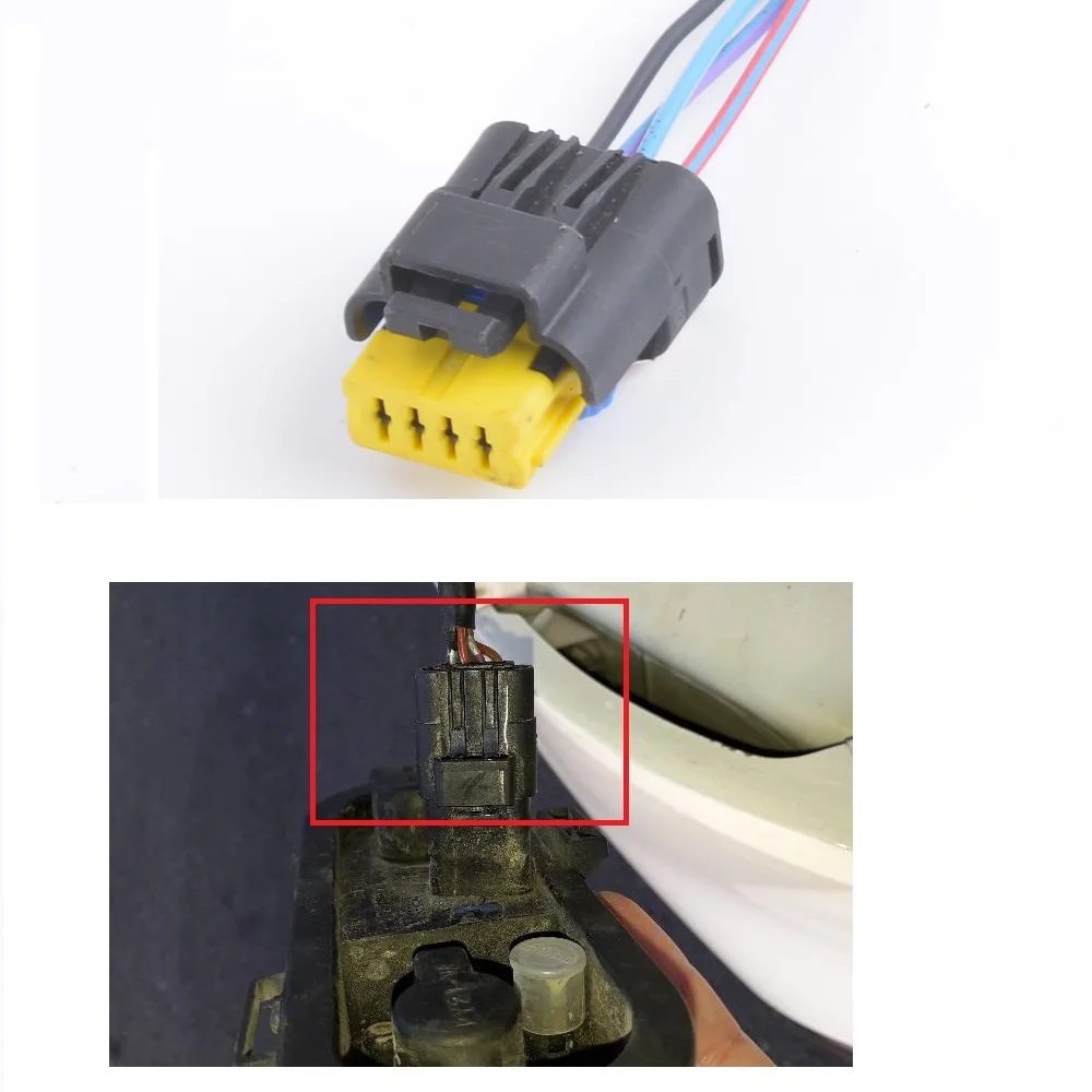 CAPQX 4Pin For Nissan Qashqai 2008 2012 Rear Tail Light bulb plug