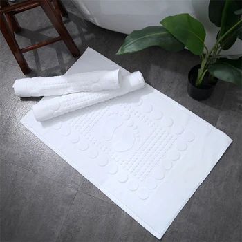 

Hotel Absorbent Pads , Entrance Bathroom Anti- Slip Mats Factory Wholesale Cotton Machine Made Geometric Modern Suede