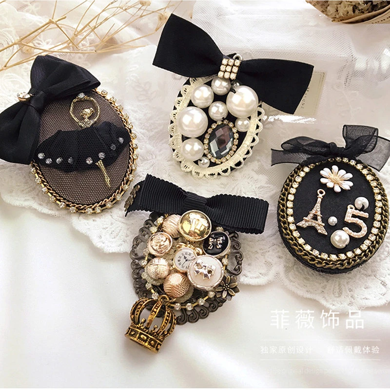 Bondgenoot erger maken Schrikken Luxe Stof Nummer 5 Broche Badge Vrouwen Kleding Accessoires Boog Parel  Broche|Broches| - AliExpress