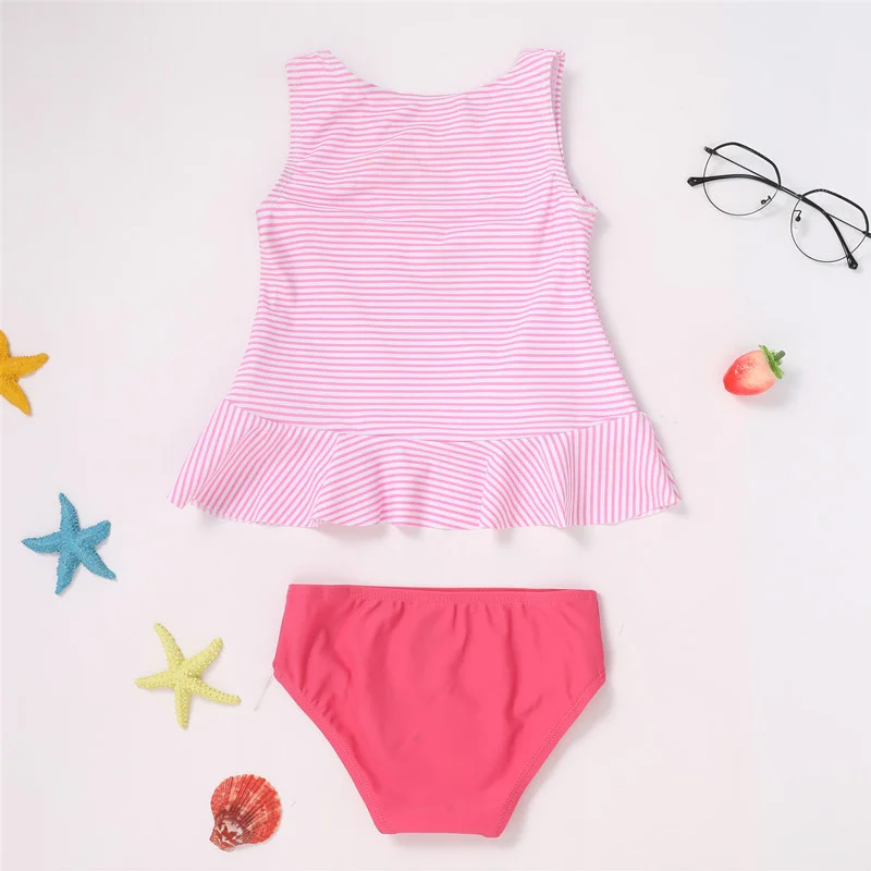 Favourite 2-10 Year Old Girl Swimsuit, Girl Long Sleeve, Boy Swimsuit, Girl Swimsuit-sw456 Two-piece Separates Summer Beach Wear bathing suit and cover up set