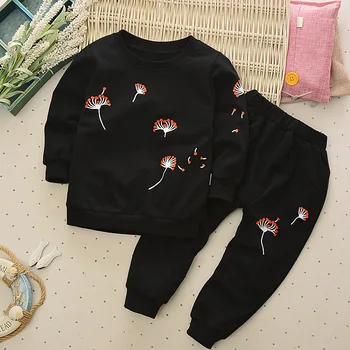 

ZWY332 Children's Clothes Hot Sale Boys Girls Autumn and Winter Suit Long-sleeved O-neck Clothes Baby T-shirt and Pants 2PCS