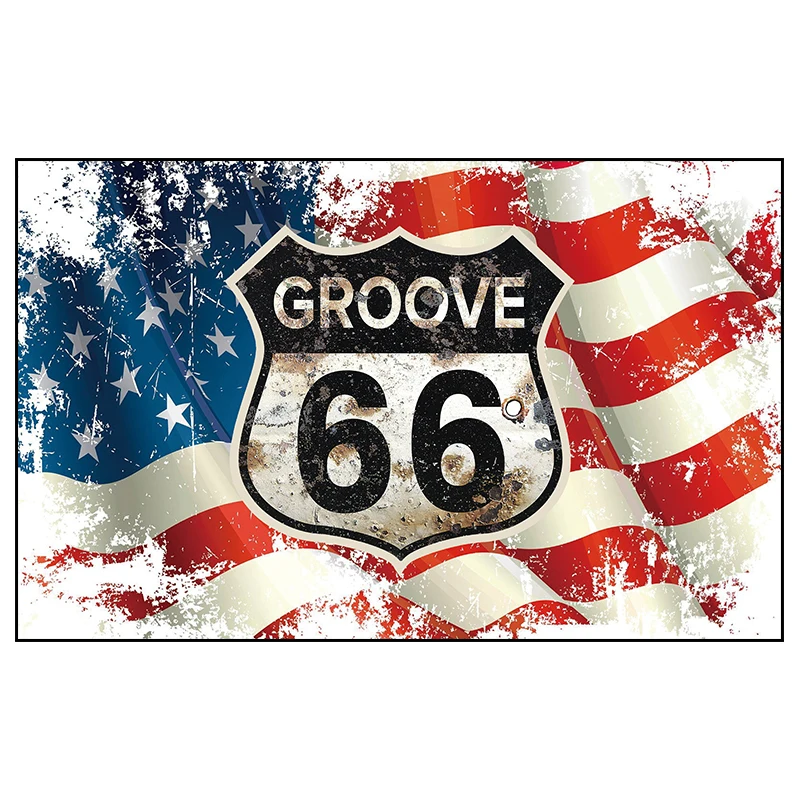 xvggdg флаг 3x5ft пользовательский флаг автомобиль route us 66 mustang баннер автомобиль glag