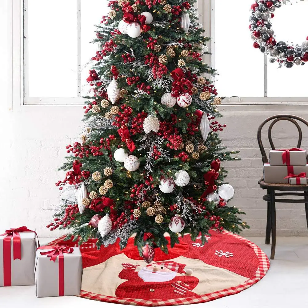 Рождественская Новинка, украшение на юбку елки, товары для украшения, Рождественская елка, юбка на юбке, украшение на дно елки, старое