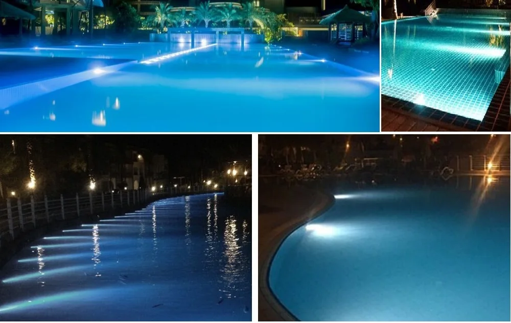 LED Submersible Light Underwater Swimming Pool Piscina Lamp Garden Party Decoration Waterproof Led Lights White/Warm White underwater pool lights