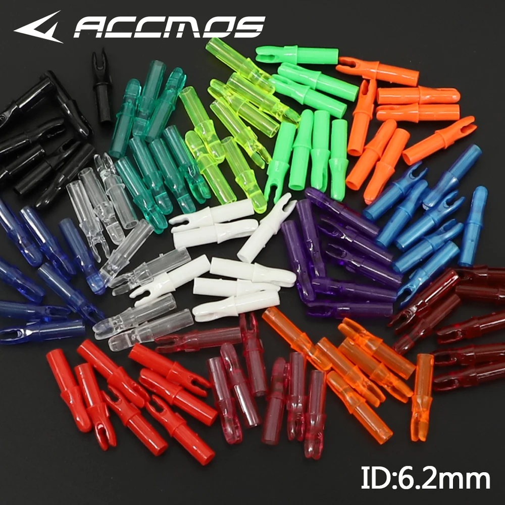 50pcs/lot 10Color, Archery Carbon Fiberglass Arrow Nocks Internal For