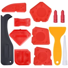 12 pcs Silicone Sealant Spreader Spatula Scraper For Door Caulk Tool Kit Silicone Sealant Tool Window Caulking Finishing Tools 8 pcs sealing tool scraper kit joint sealant silicone caulk remover sealant finishing tool sealant finisher caulking tool kit