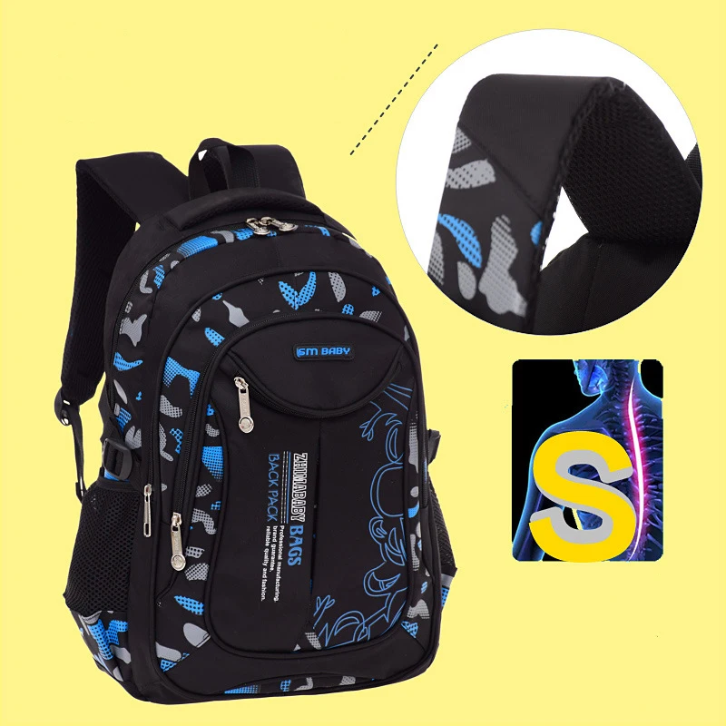 Boys School Bags Large Capacity Casual Backpacks 8-12 Years Children Boys Backpacks Primary School Bag Students Kids Knapsack 3