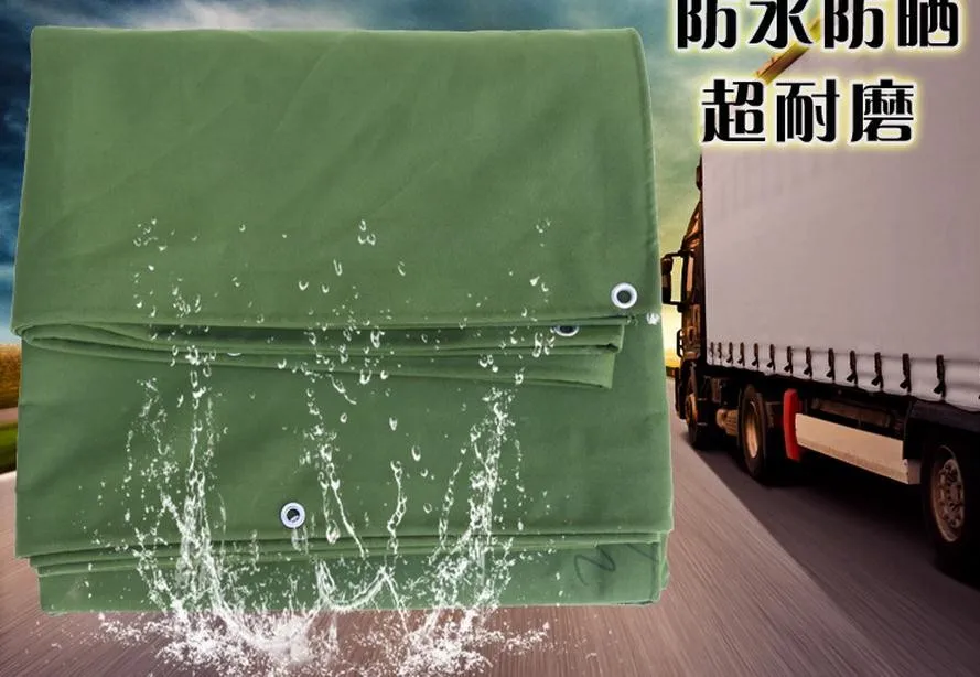 Multiple size super thick 650g/sqm sunshine protective canvas cover, truck tarpaulin,waterproof sunscreen tarp cloth Windproof