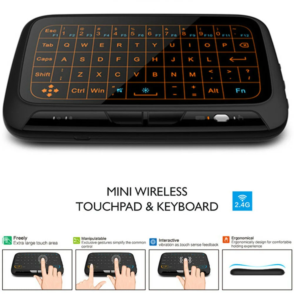 Wireless Touchpad Keyboard H18 Mini Wireless 2.4GHz Keyboard Air Mouse