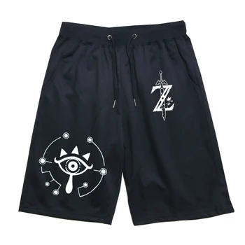 

The Legend of Zelda Short Pants Link Casual Sweat Breathable & Pockets Men Women Jogger Fitness Knee Length Trousers