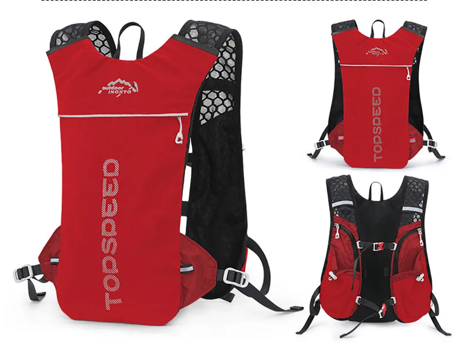 Trail Running5L Ultralight Backpack, Hydration Jogging Vest, Marathon