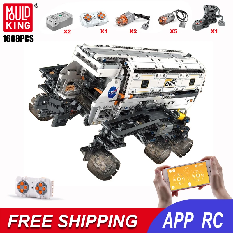 Motorized App Rc Star Explorer Truck Building Blocks 1608pcs High-Tech Assembly Car Toys Vehicle Model Moc Bricks Kids Boys Gift | Игрушки и