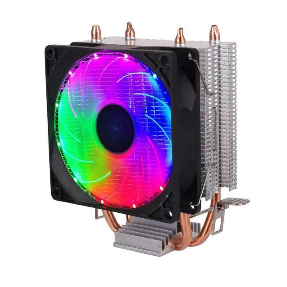 Новый Кулер ЦП RGB с 6 тепловыми трубками 3PIN 4PIN 2 вентилятора для материнской платы
