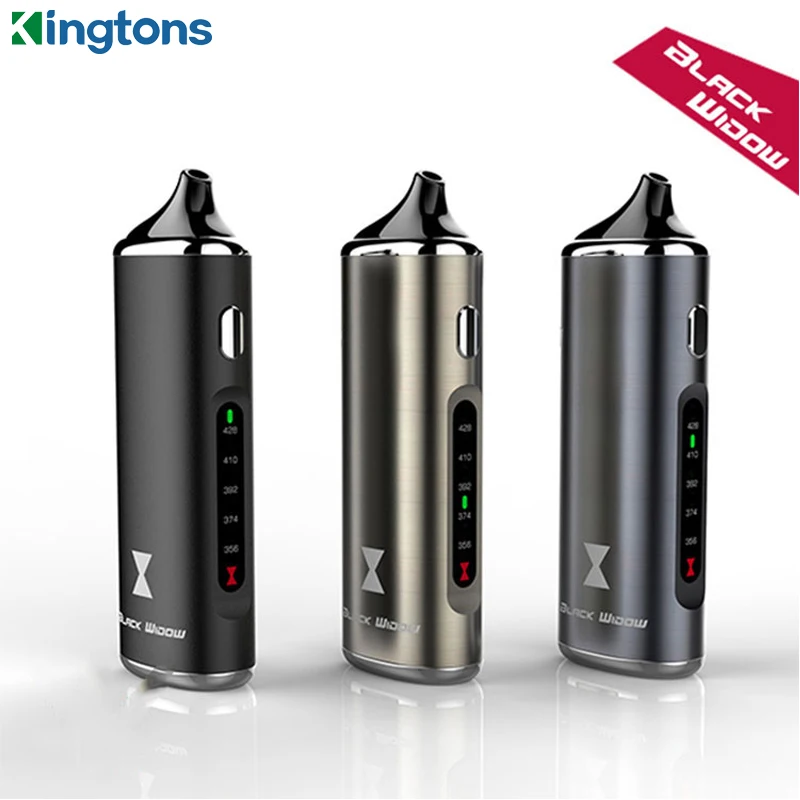 Kingtons-vaporizador de hierbas secas Black Widow, cigarrillo electrónico con batería de 2200mAh, Kit de vaporizador Herbal seco, Original
