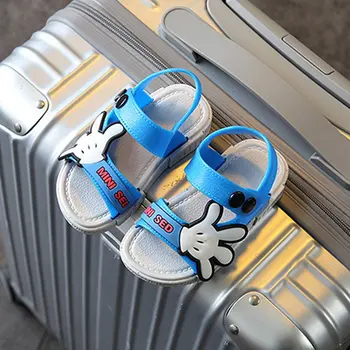 

Fashion and Comfortable Children Shoes Buckle Strap Closure For Boys and Girls Round Toe Soft and Flat Sole