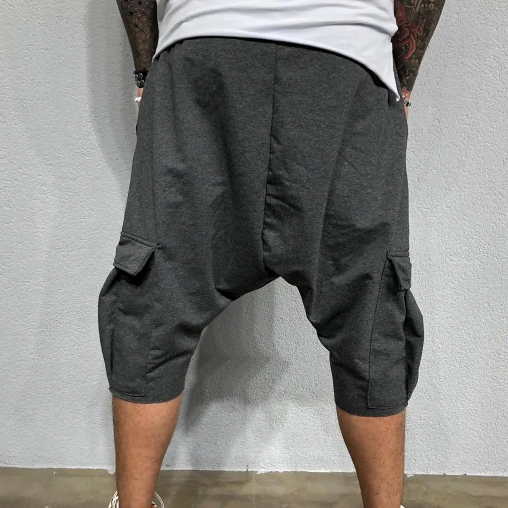 Breathable Shorts Men Casual Shorts Summer Joggers Shorts Men Drawstring Harem Pants Shorts Fifth Pants Mens Shorts short homme 5