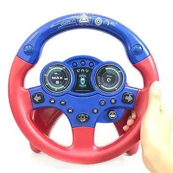 

Children's Simulation Small Steering Wheel Copilot Simulated Steering Wheel Early Education Puzzle Sound Toy
