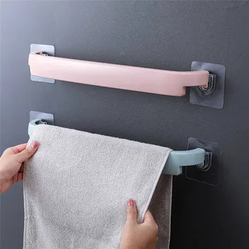 

Multipurpose Wall Towel Holder Bathroom Punch-free Towels Holder Storage Shoe Rack Towel Holder Toilet Roll Paper Hanging Hanger