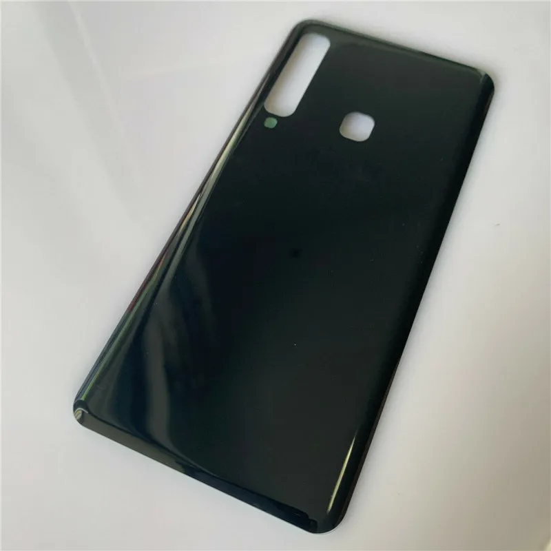 Black Original Glass Battery Back Door Replacement Cover Case For Samsung Galaxy A9S - Color: Black