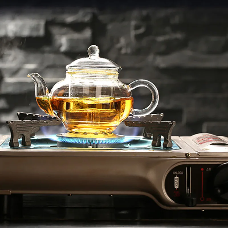 250ML Glass Teapot Tea Infuser Heat Resistant High Temperature Explosion Proof Milk Rose Flower Tea Set Teacup