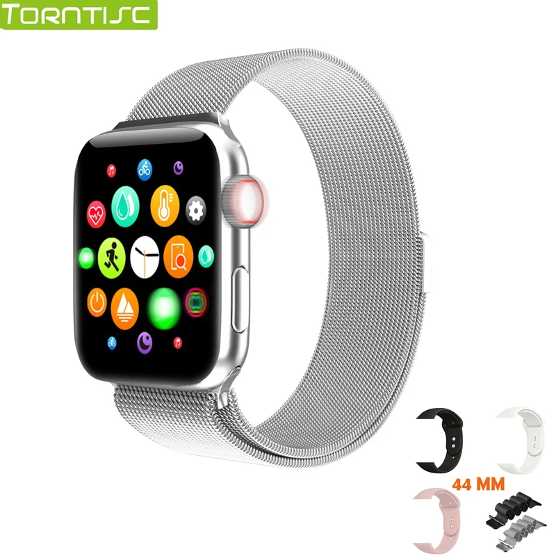 VIP link Torntisc металлический корпус 44 мм ремешок Full Touch IWO Смарт часы для женщин Apple Watch
