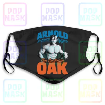 

Dust Mask with Filter Arnold The Austrian Oak Unofficial Schwarzenegger Bodybuilding Gym Washable Reusable Mask