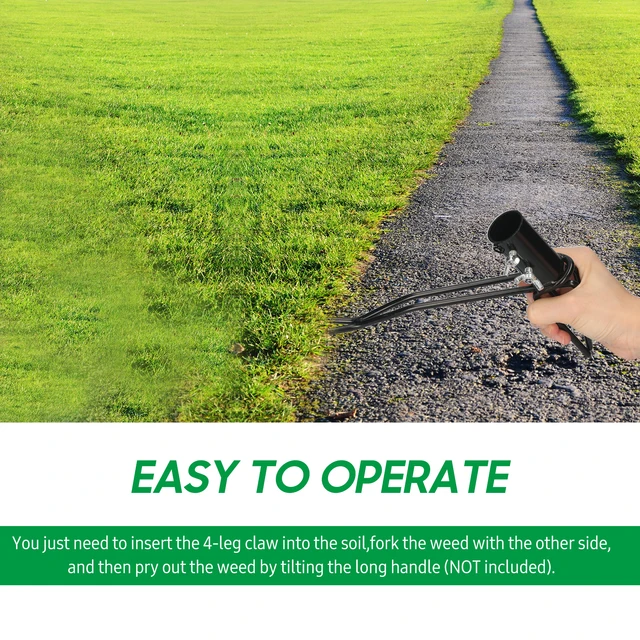 Álló Gyomnövény Szerszám Fogantyú Nélkül Kézi Hordozó Hordozható Fű Gyom Eltávolító Átültetési Kerti Gyep - Image 6