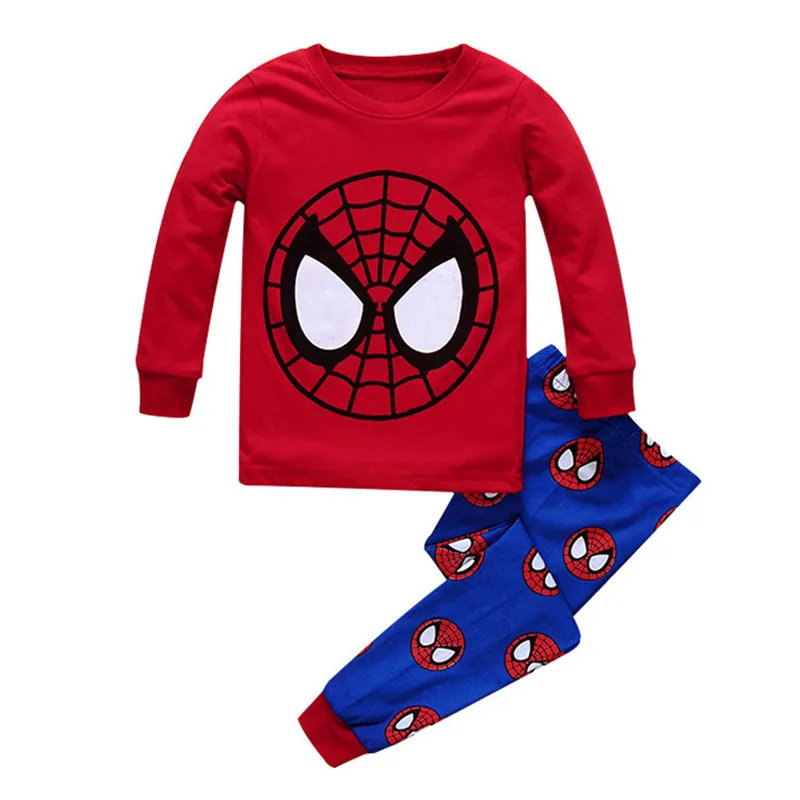 Одежда для маленьких мальчиков; одежда для сна для девочек; Детские пижамы «мстители»; Детские комплекты «Человек-паук»; пижамы в стиле Бэтмена; комплекты одежды для малышей