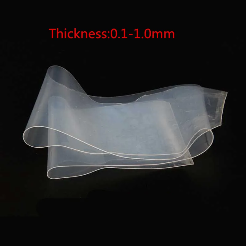 Silicon Rubber Sheet 1 Meter Width X 1 Meter Length X 11 MM Thick Transparent 