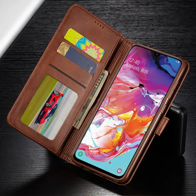 Кожаный чехол для Samsung Galaxy A50 A 50 с магнитной застежкой A50s 2019 роскошный защитный