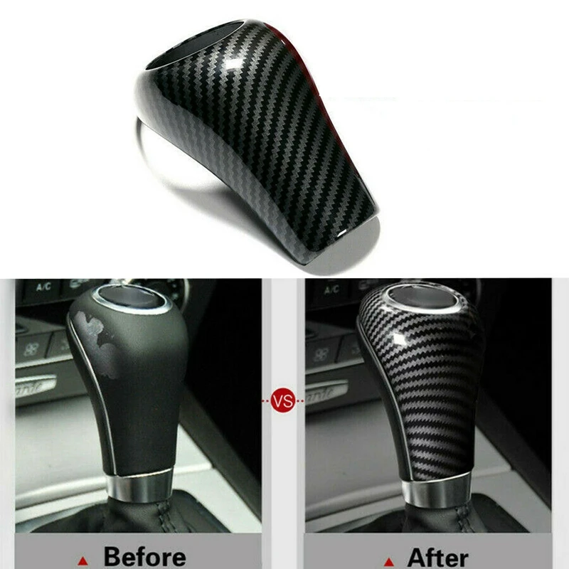 Carbon Fiber Gear Shift Knob Cover for Mercedes-Benz W204 W212 a C E G GLS Class |