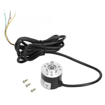 

Universal 5-26V AB Two-phase Signal Encoder Open-collector Output 6mm Shaft with 2M Cable Automation Encoder