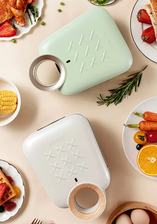 Home multifunctional hot toast waffle mini breakfast sandwich maker J03