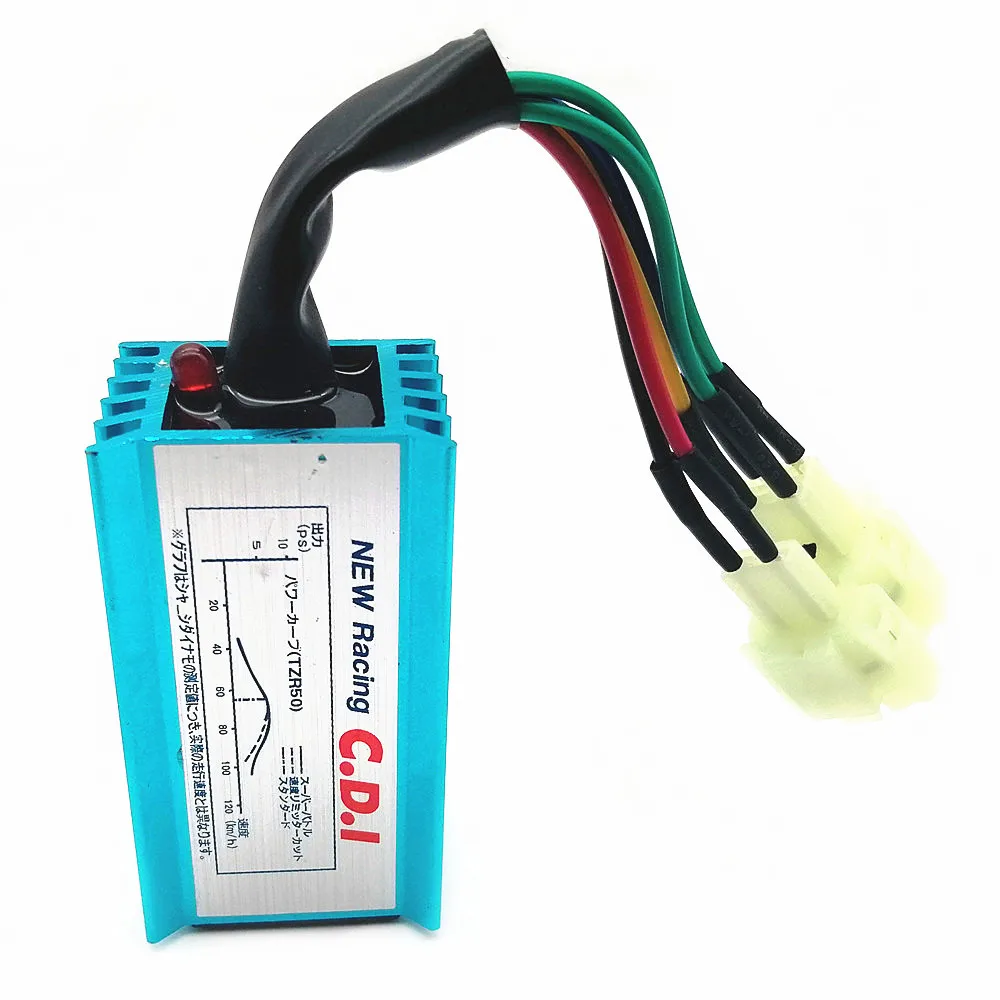 Синяя 6 контактная катушка зажигания AC Racing CDI подходит для скутера GY6 мопеда 50cc 60cc