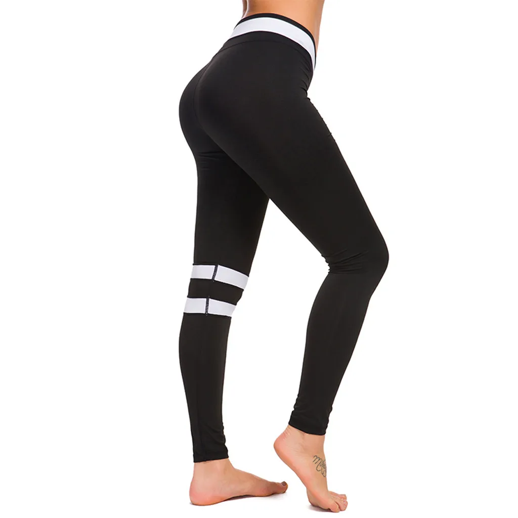 

Fashion Womens Solid Color High Waist Leggings Tight Sports Casual Yoga Pants