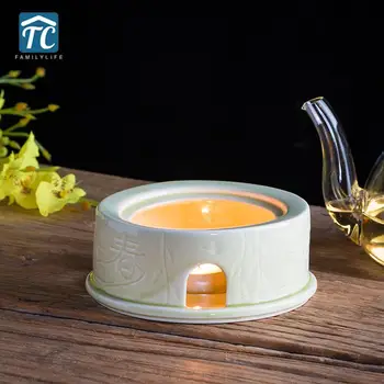 

Ceramic Teapot Heating Base Tea Warmer Flower Tea Candle Heater Japanese Style Maker Water Coffee Milk Insulation Furnace Stove