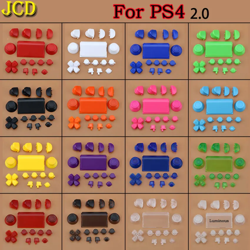 

1Set Full Buttons Mod Kit For PlayStation Dualshock 4 PS4 2.0 Controller Joystick R2 L2 R1 L1 Trigger Buttons Game Accessories