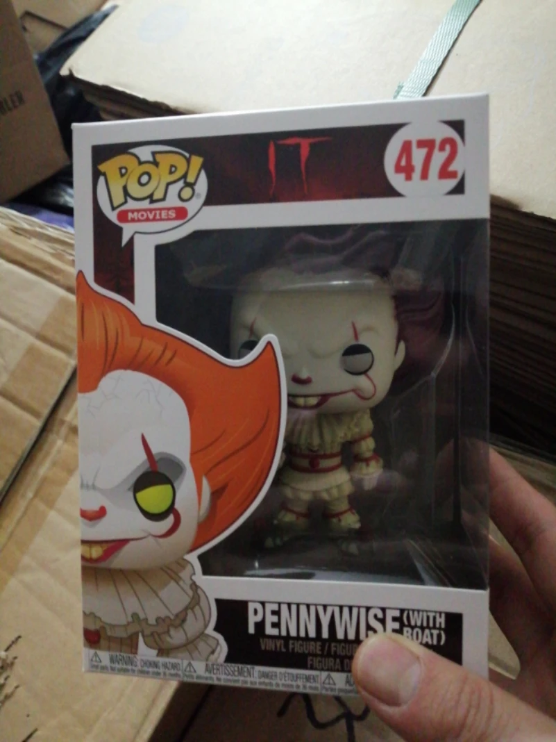 Эксклюзивный погоня Funko pop официальный ужас: IT-Pennywise с лодкой Виниловая фигурка Коллекционная модель игрушки с оригинальной коробкой
