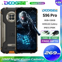 Doogee S96 Pro IP68 Waterproof Rugged Smartphone Helio G90 Octa Core 8GB+128GB Infrared Night Vision 6350mAh Mobile Phone NFC 1