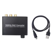 Смарт-конвертер Цифровой сильной совместимости сигнала коаксиальный левый и правый DTS аналоговый аудио декодер Стерео портативный регулятор громкости
