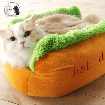 

Hot Dog Funny Cat Dog Pet Bed Dog Cat Detachable Nest Sleeping Warm Kennel Easy To Clean Pet Supplies for Cat Puppy Animal