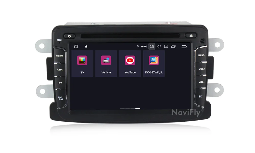 Cheap NaviFly IPS DSP Android 9.0 Car DVD Radio GPS Navi for Lada Xray 2/Dacia/Sandero/Duster/Logan/Dokker/Lodgy/Captur Mirror Link BT 17