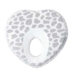 Cojín posicionador con forma de almohada para bebé, protección de cabeza plana, ropa de cama para recién nacido, antivuelco, caliente