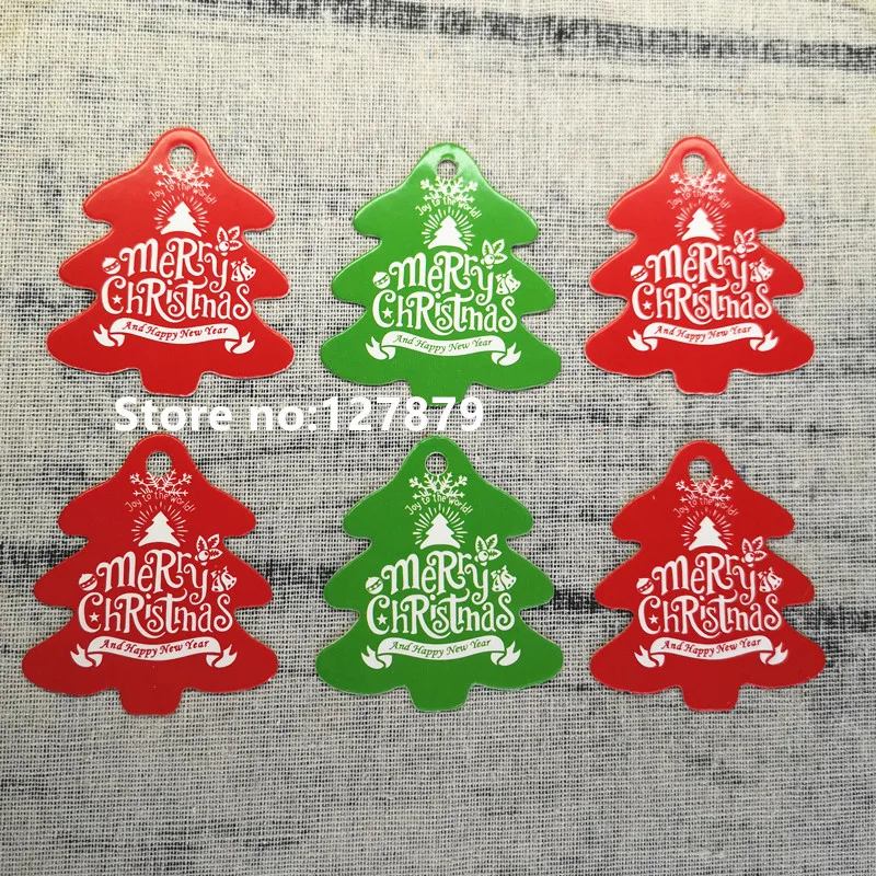 

50pcs Christmas Series Tags Paper Gift Label Tag DIY Crafts Hang Tag Gift Baking Wrapping Decorative Gift Card Christmas Favors