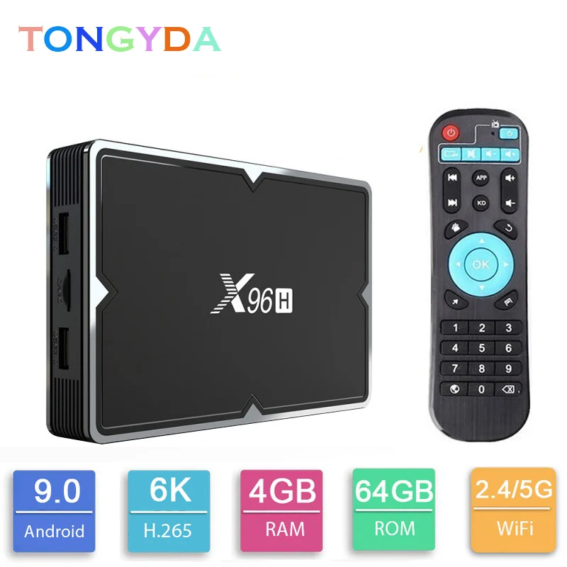 

X96H Smart TV BOX X96 mini Android Set Top Box 9.0 4GB 64GB 32GB Allwinner H6 wifi 1080P 4K Netflix Youtube 2GB 16GB Set Top Box