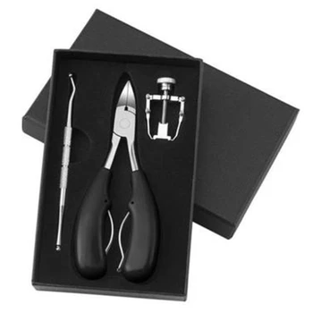 

Stainless Steel Nail Nipper Set Cuticle Pusher Ingrown Toenail Remover Nail Care Cuticle Trimmer Nail Correction Tool