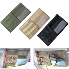 Тактический Многофункциональный Автомобильный солнцезащитный козырек, органайзер, сумка для хранения карт, EDC, сумка для мелочей