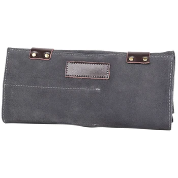 

Case Faux Leather Pouch Waterproof Holder Salon Hair Scissor Bag Soft Tools Storage Hairdressing Barber Portable Multifunctional