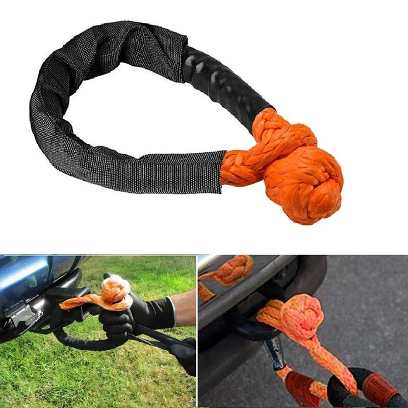 1/2 Inch X 22 Car Soft Shackle Rope Tow Off Road Winch Pulley Cable Hook for Off-Road Recovery ATV UTV | - Цена: 837,28 руб.