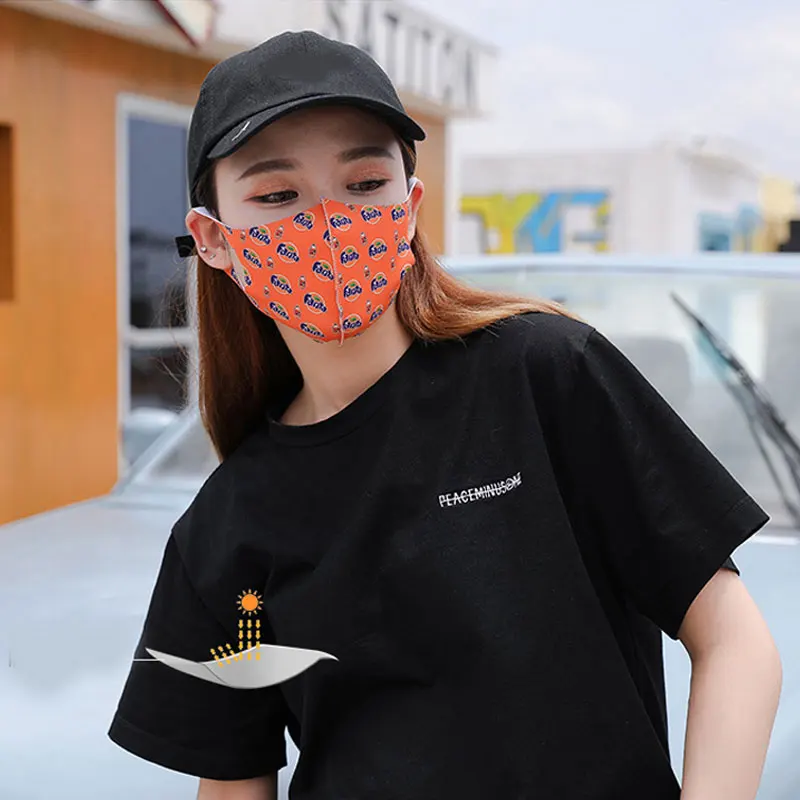 Frauen Staub Maske Atmungsaktive Baumwolle Mode Schwarz Rosa Wiederverwendbare Gesicht Maske Hohe Qualität Verschmutzung Waschbar Mund Gesicht Maske